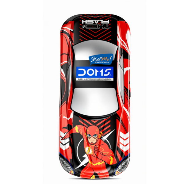 Doms Flash Car Metal Pencil Box by StatMo.in