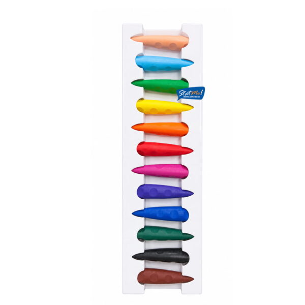 Doms Grip Pop Plastic Crayons 12 Shades by StatMo.in
