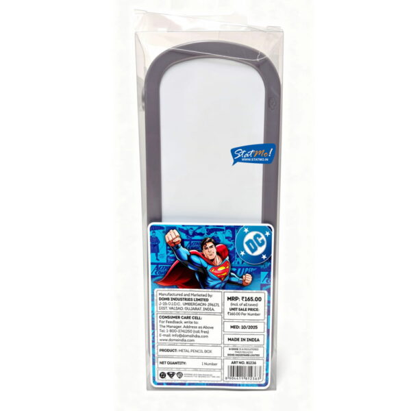 Doms Superman Car Metal Pencil Box by StatMo.in