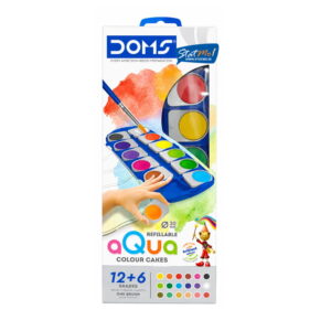 Doms Water Colour Cakes 18 Shades Assorted by StatMo.in
