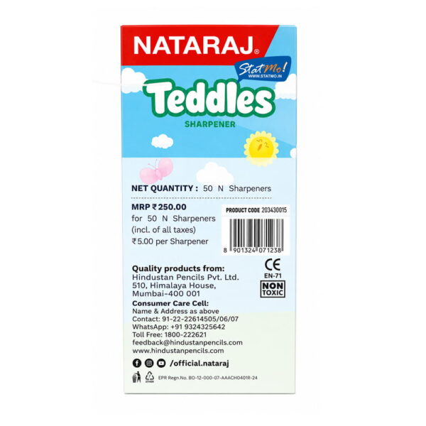 Nataraj Teddles Sharpener by StatMo.in
