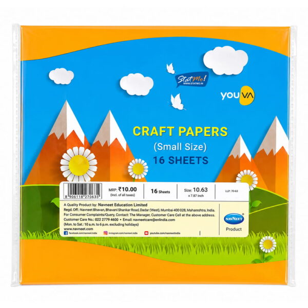 Youva Craft Papers 16 Sheets by StatMo.in