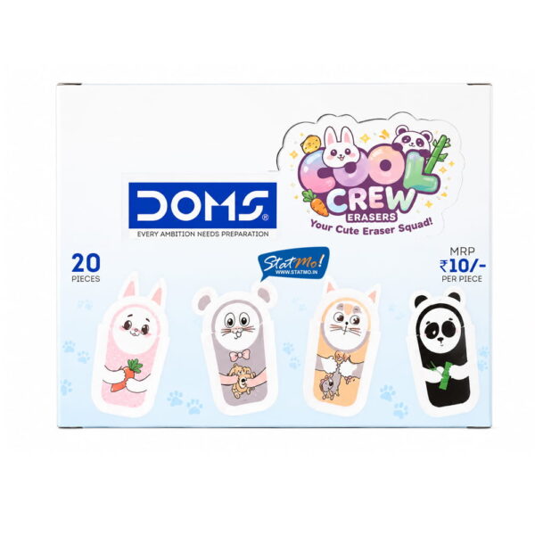Doms Cool Crew Erasers by StatMo.in