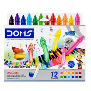 Doms Dommymate Plastic Crayons 12 Shades by StatMo.in