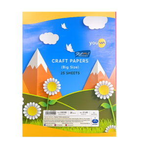 Youva Craft Papers 25 Sheets Big Size by StatMo.in