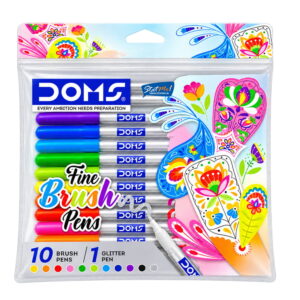 Doms Fine Brush Pens Colour 10 Shades by StatMo.in