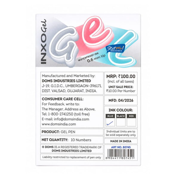 Doms Inxo Gel Pens by StatMo.in