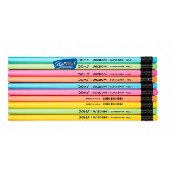 Doms Wizdom Eraser Tipped Pencils by StatMo.in