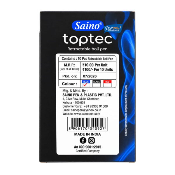 Saino Toptec Ball Pens by StatMo.in