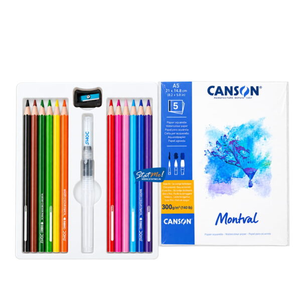 Doms Water Colour Pencils 12 Shades by StatMo.in