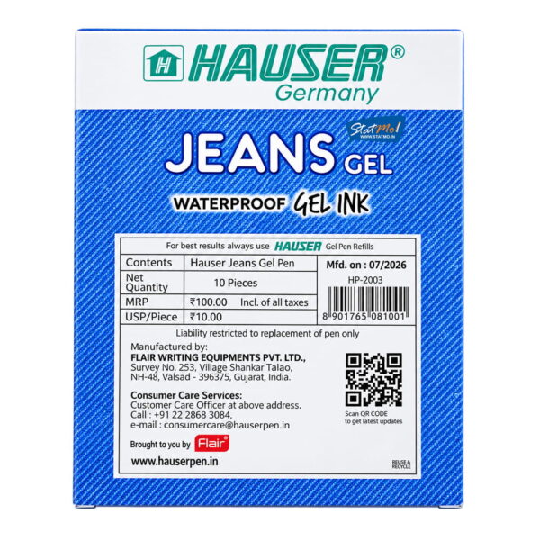 Hauser Jeans Gel Pens by StatMo.in