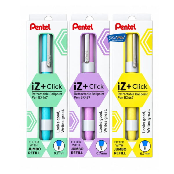 Pentel IZ+Click Retractable Ballpoint Pens by StatMo.in